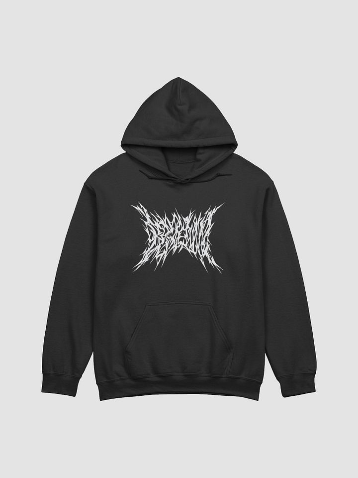 Death Metal Logo Hoodie (White Text) product image (1)