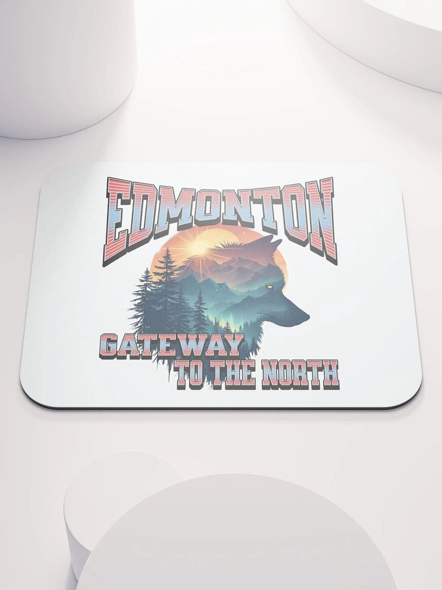 Edmonton Gateway To The North Wolf Wilderness Wolf Mouse Pad product image (2)