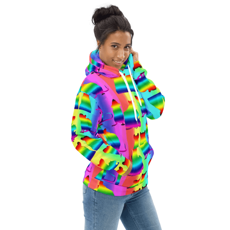 Rainbowed rats hoody product image (3)