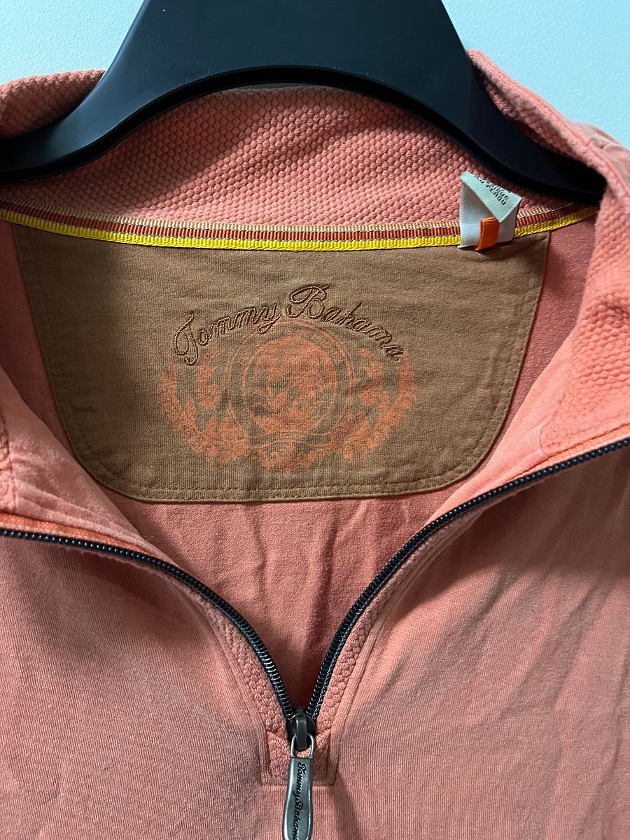Tommy Bahama Orange Quarter Zip XL product image (2)