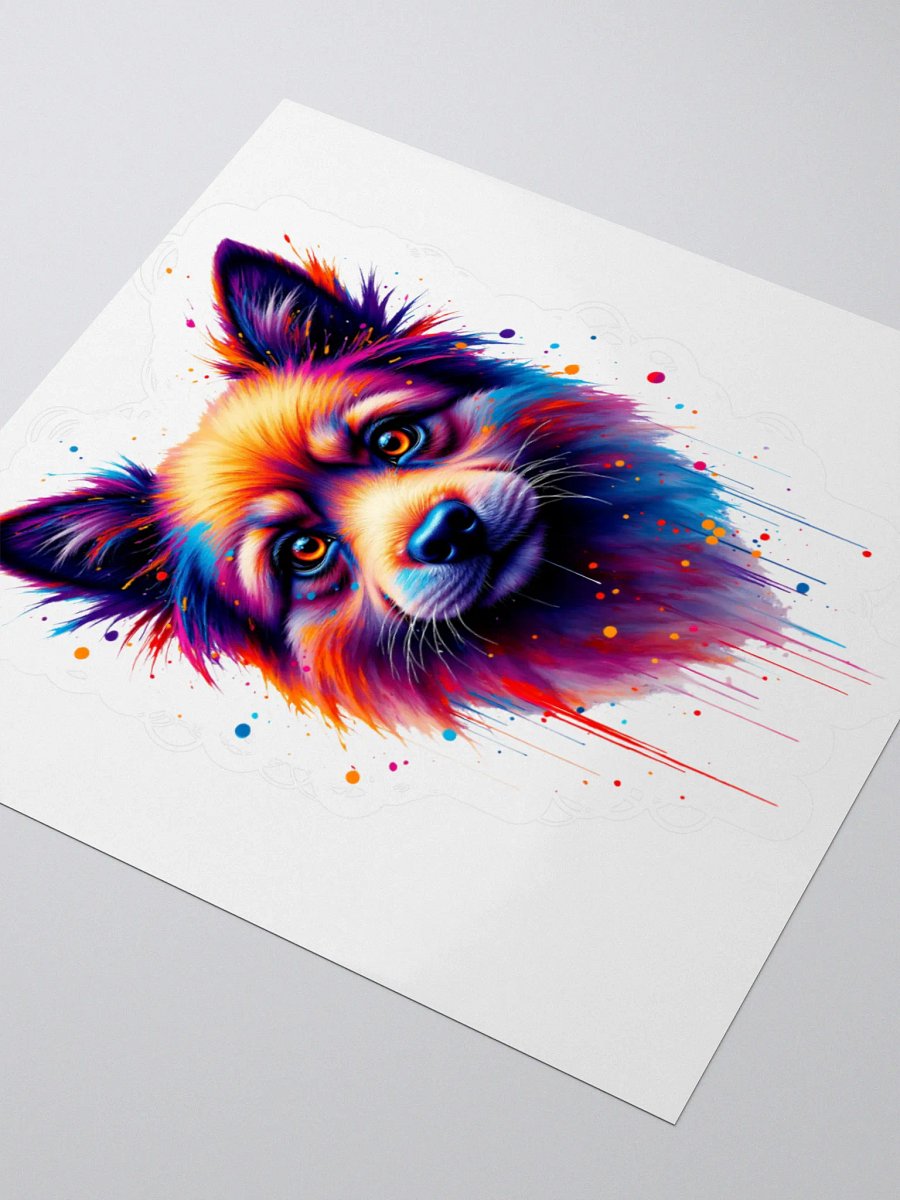 Vibrant Pup Portrait Stickers product image (7)