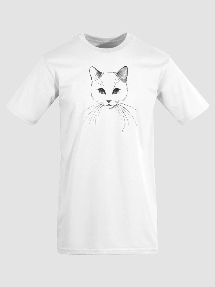 Elegant Feline Sketch Tee product image (1)