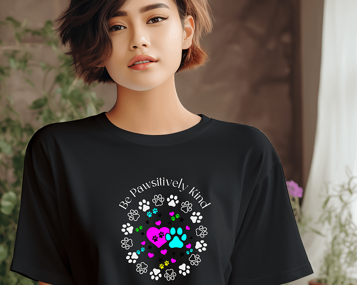 Dog-Themed Shirts, Be Pawsitively Kind product image (1)