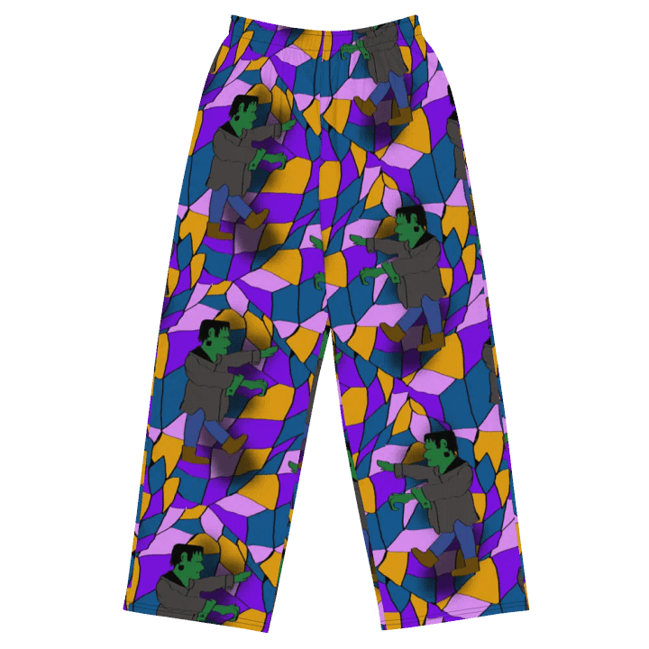 Frankenstein Pattern Wideleg Pants product image (2)