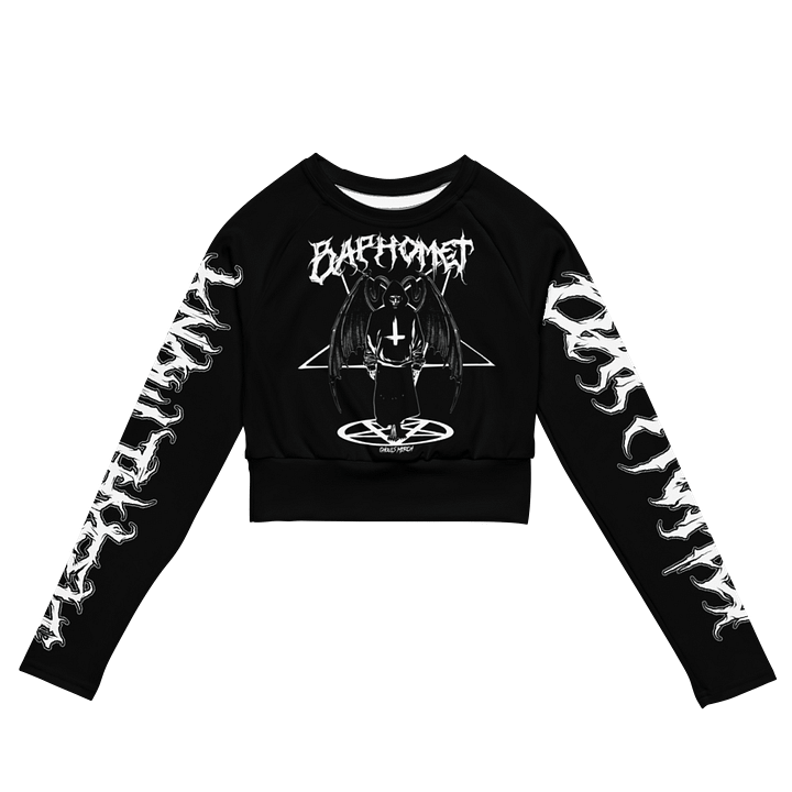 BAPHOMET Recycled Crop Top product image (1)