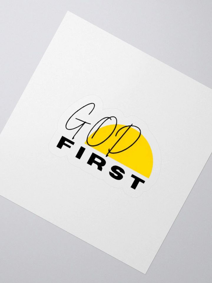 God First | Kiss-Cut Sticker product image (2)