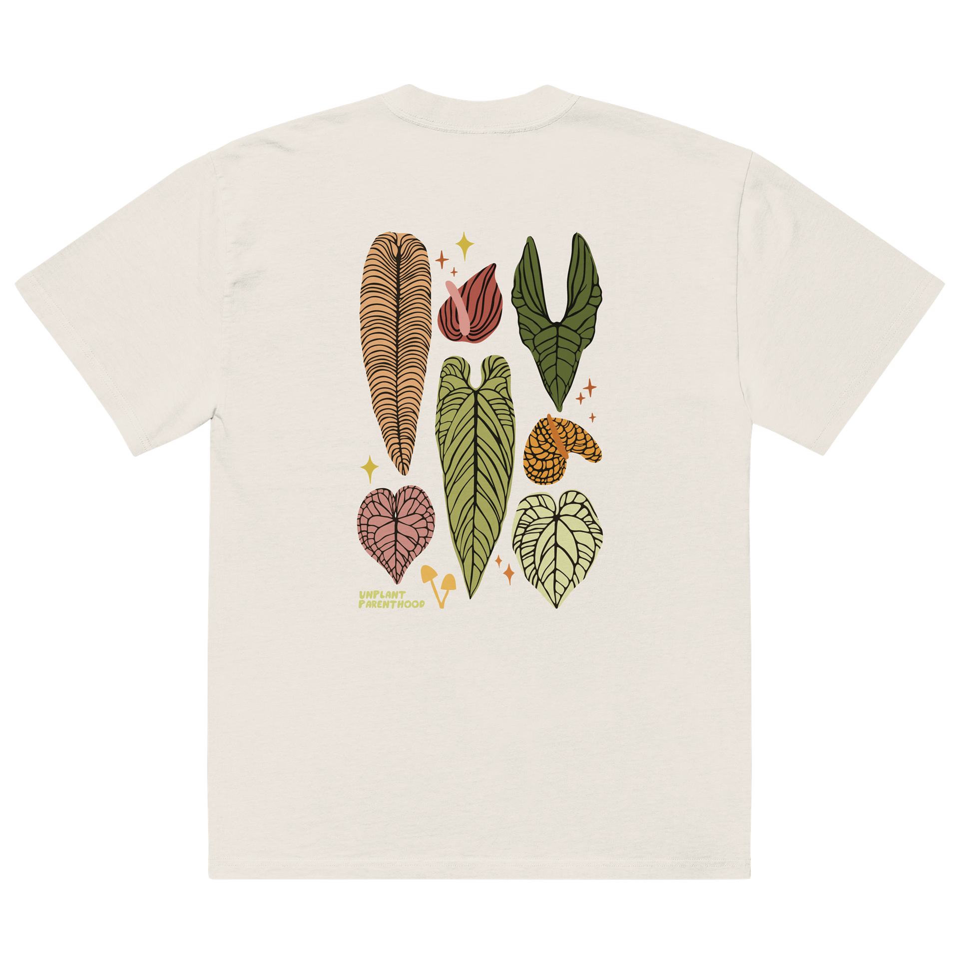 ANTHURIUM COLLAGE - Oversized Faded T-Shirt product image (4)