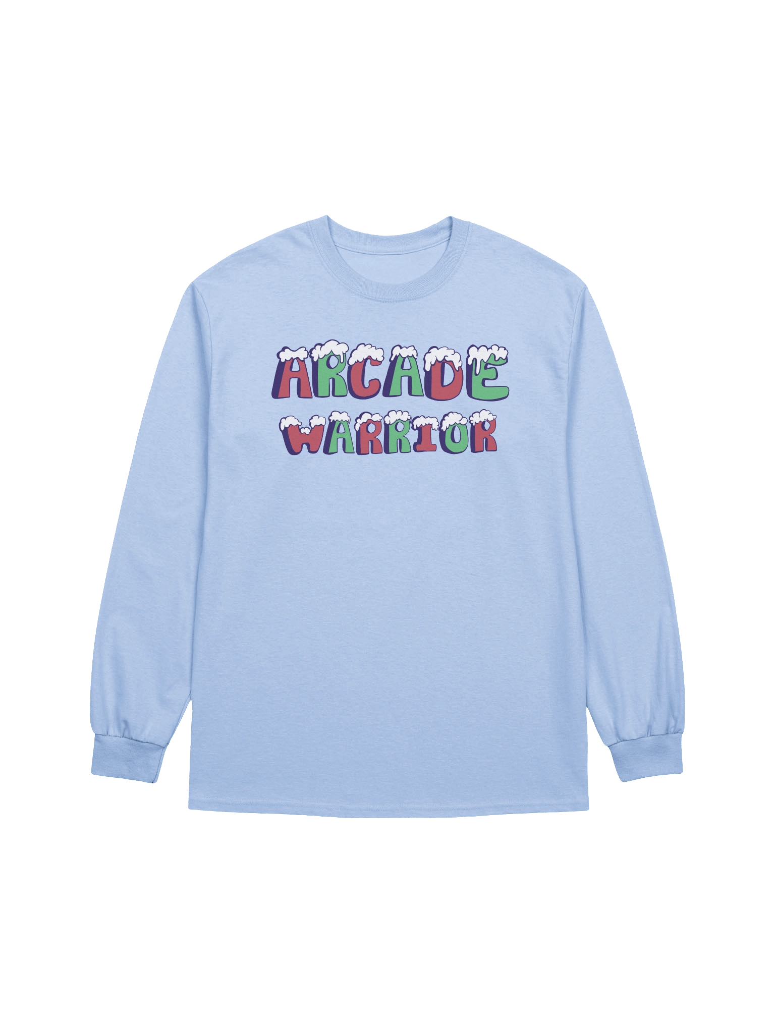 Arcade Warrior Holiday Logo Unisex Long Sleeve Shirt 2025 product image (2)