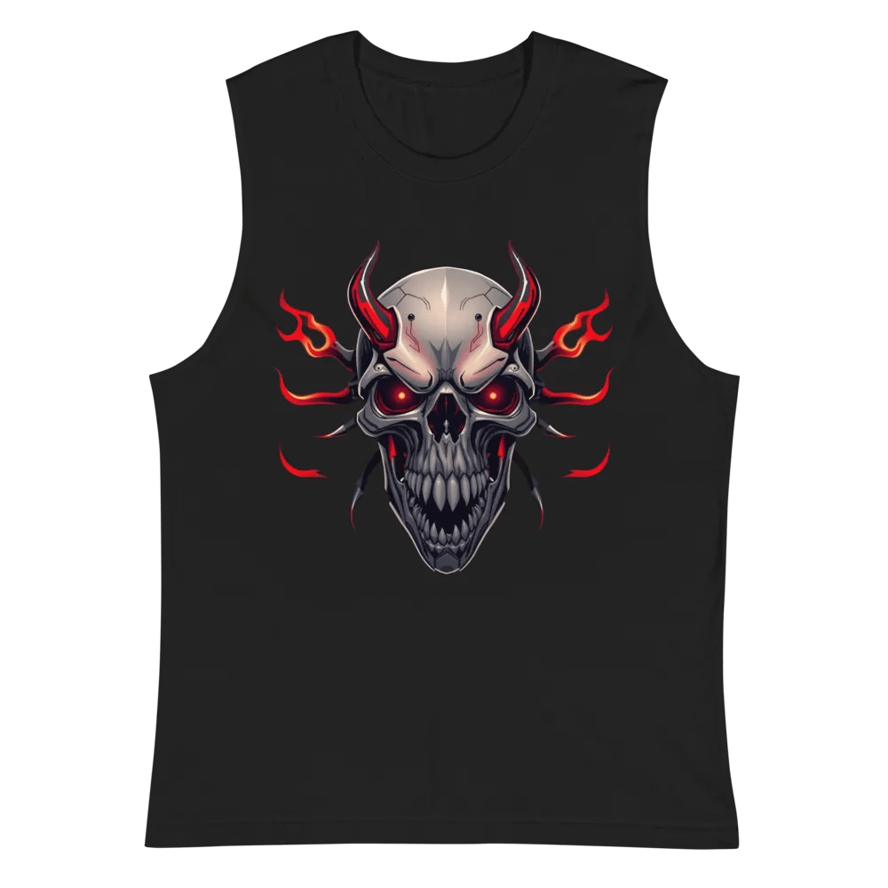 Menacing Skull Muscle Tank Bella+Canvas (Men's) product image (2)