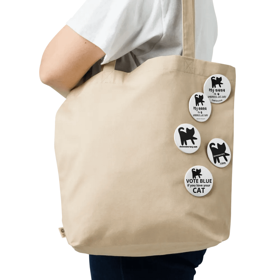 Childless Cat Lady Button Set - Black & White product image (5)
