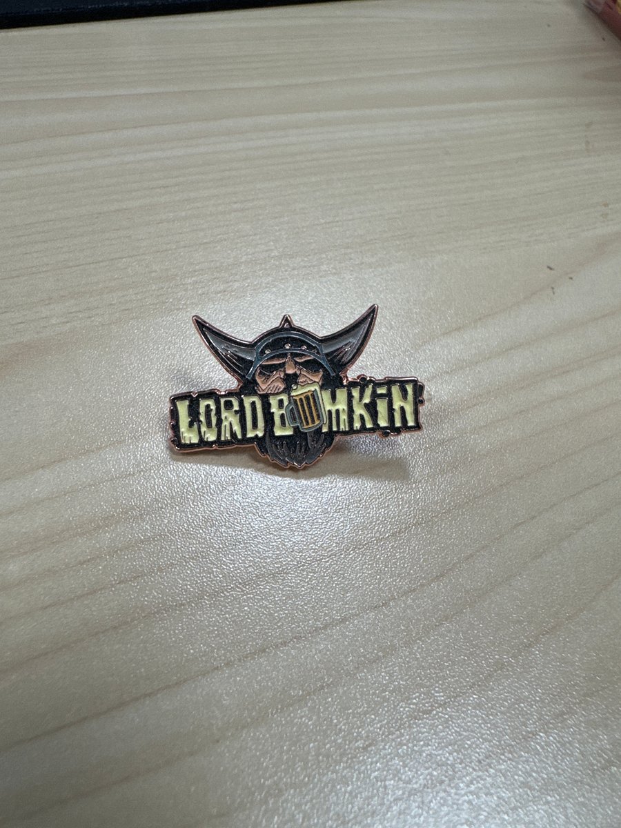 Limited glow in the dark logo pin product image (1)