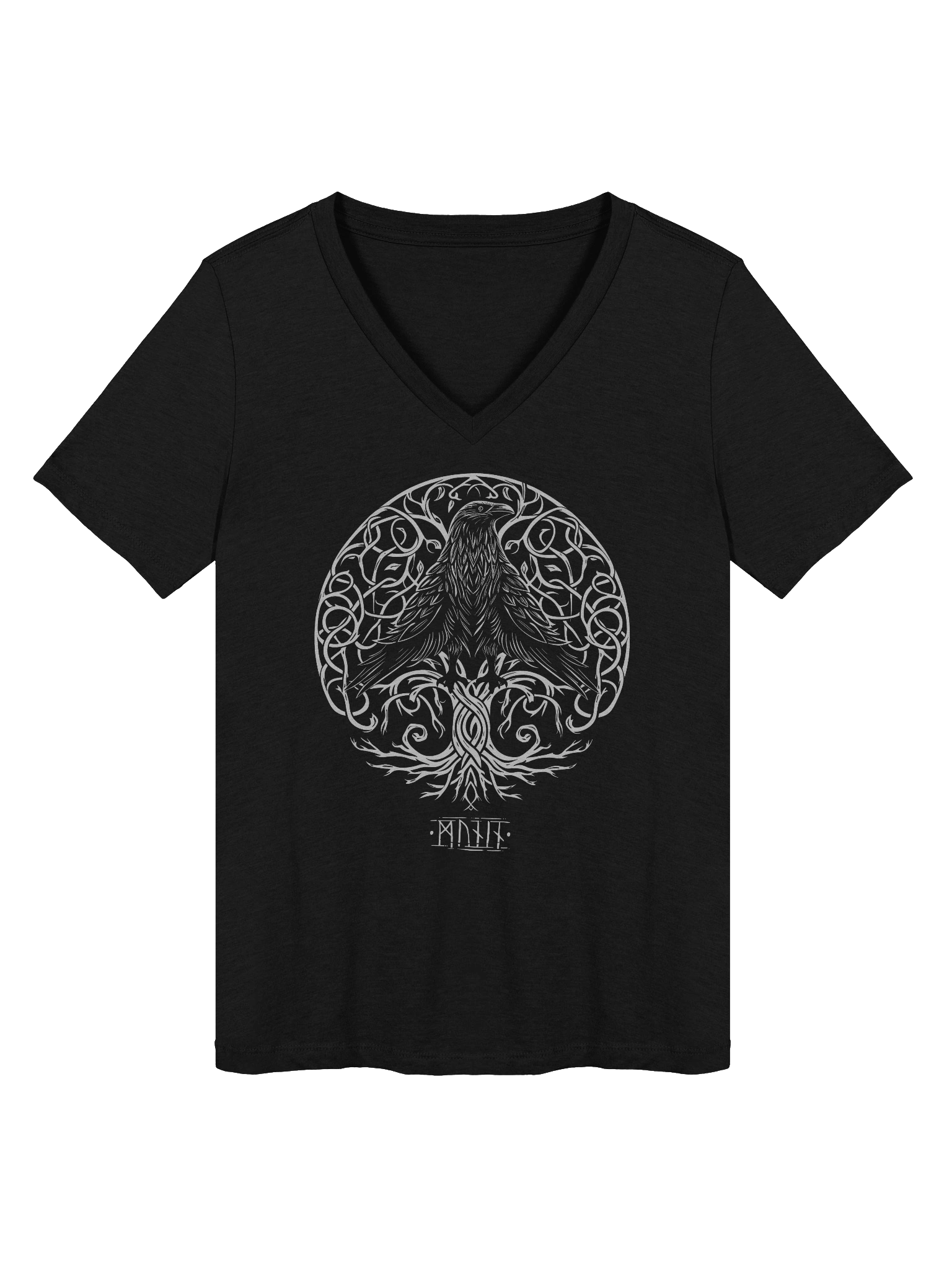 Munin's Perch Women's Relaxed V-Neck T-Shirt product image (1)