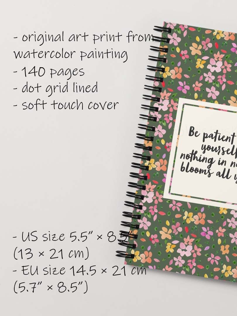 Be Patient with Yourself Inspirational Notebook product image (4)