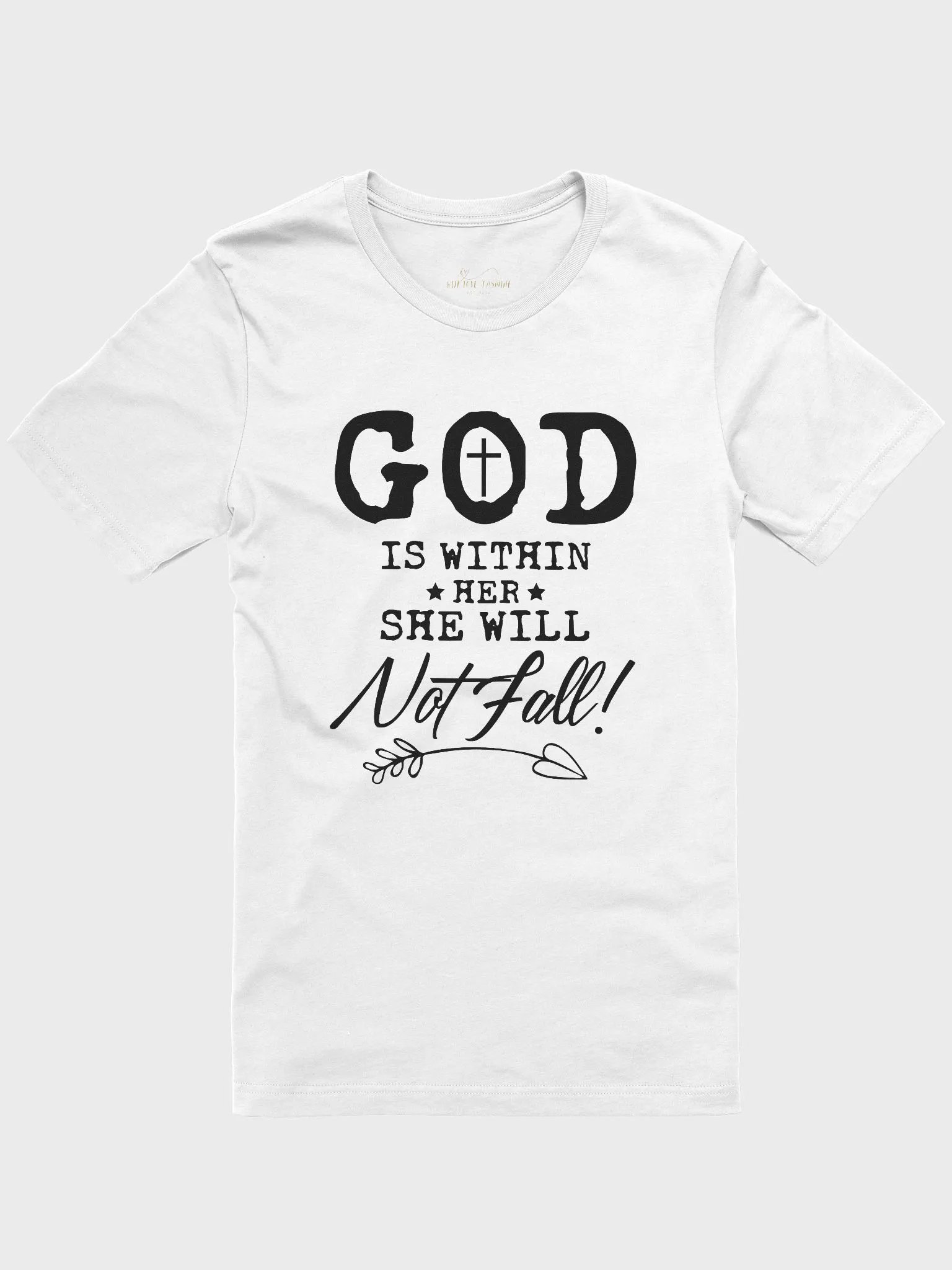 GOD IS WITHIN HER SHE WILL NOT FALL! T-SHIRT & MY PRAYER & GRATITUDE JOURNAL BUNDLE product image (1)