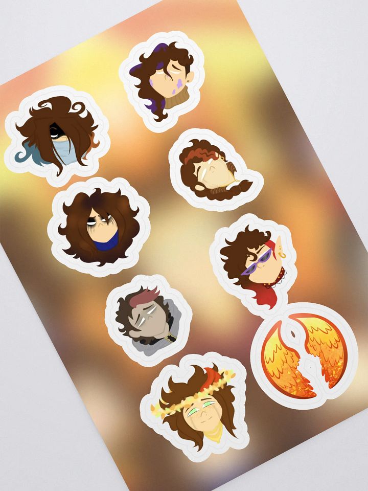 THE FIVE STAGES OF GRIEF BUT YOU'RE STILL ALIVE: Mostly Muted Sticker Pack product image (1)