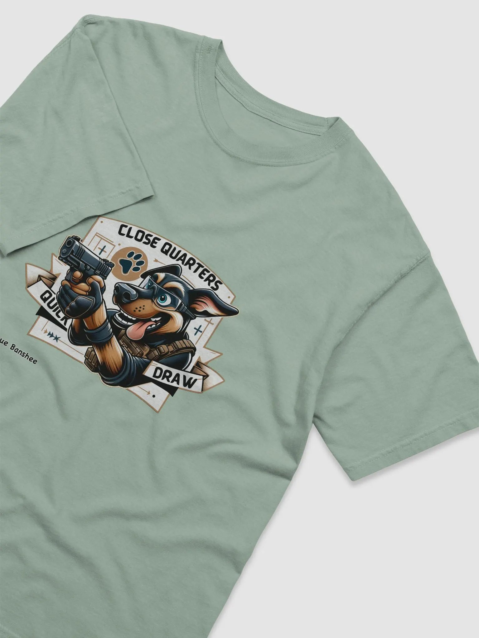 Heavyweight T-Shirt – Close Quarters, Quick Draw product image (7)