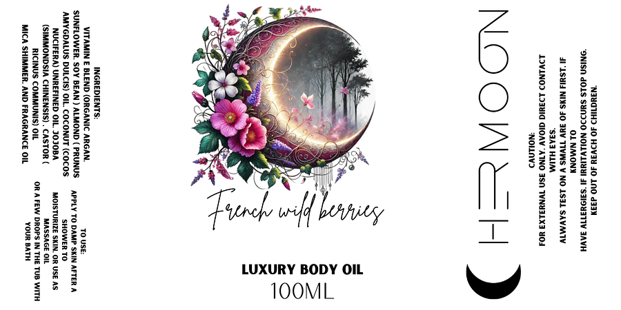 French Wild Berries Body Oil (100ML) product image (2)