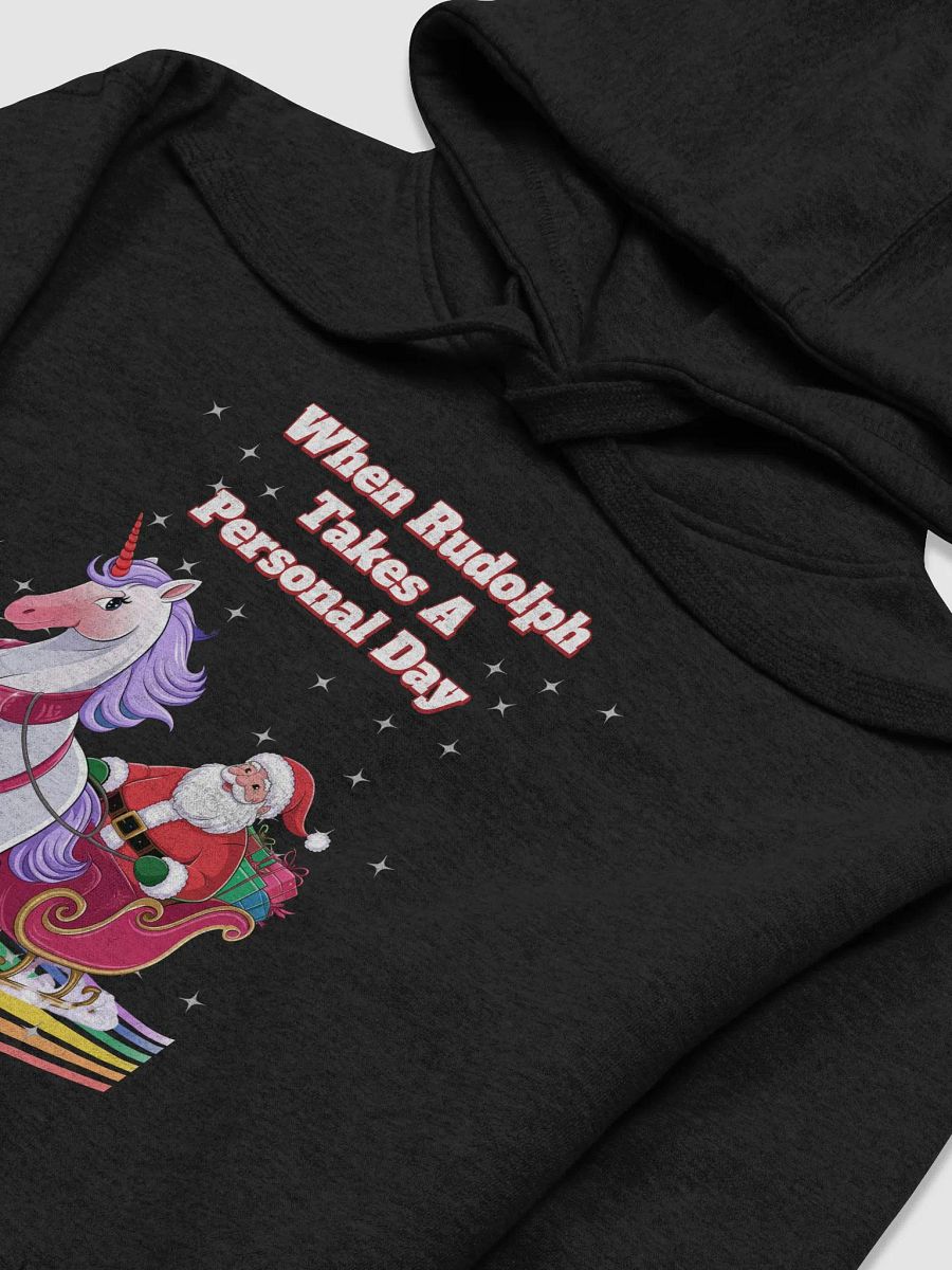When Rudolph Takes A Personal Day - Santa's Unicorn Sweatshirt product image (18)