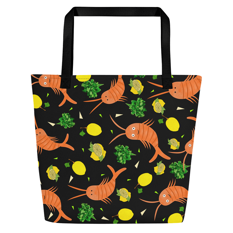 Lively Lemon Shrimp All-Over Tote product image (3)
