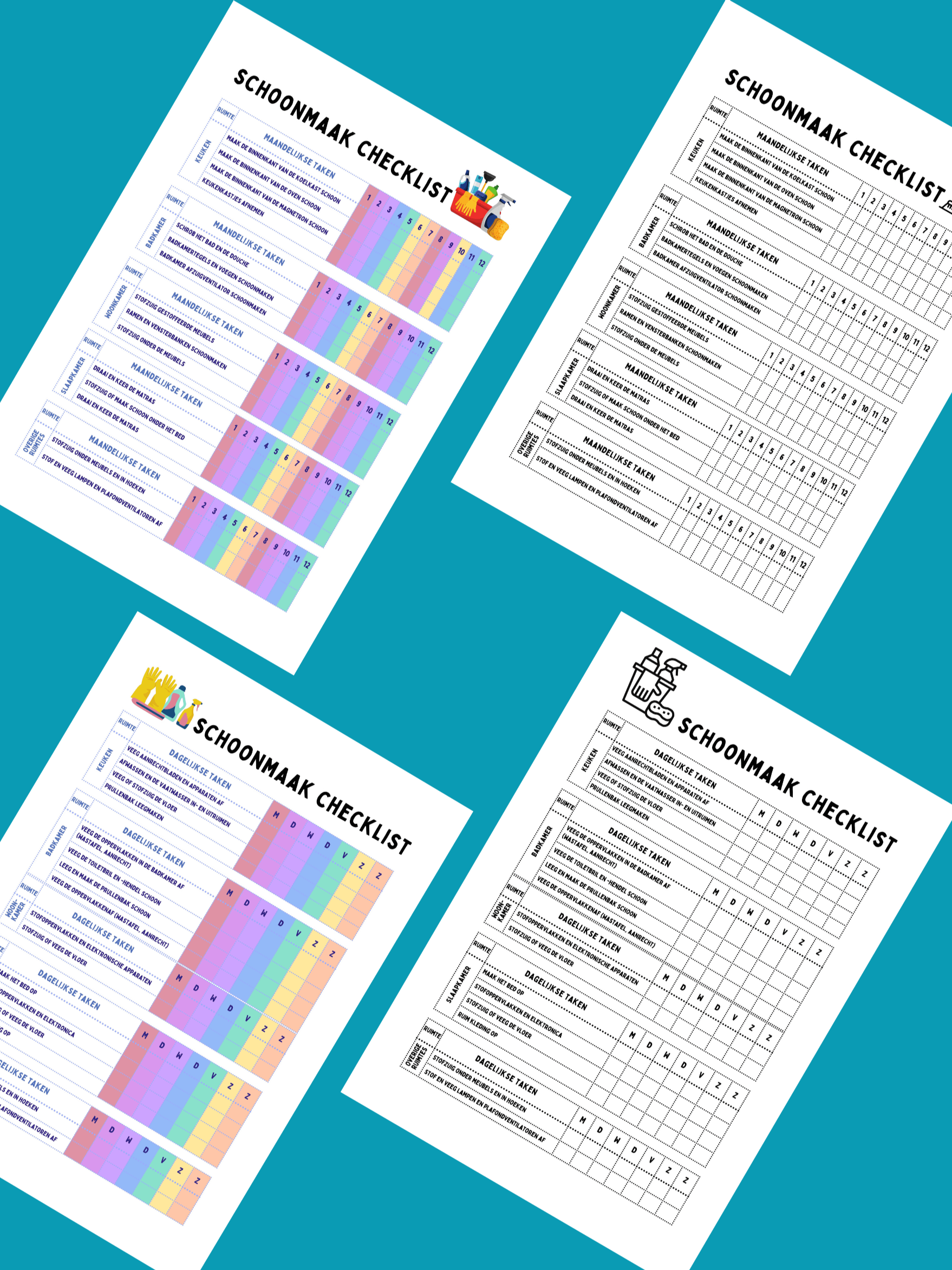 Schoonmaak Checklist Template product image (1)
