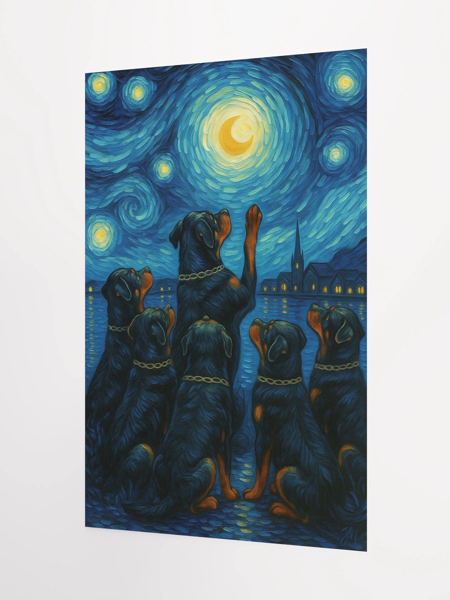 Starry Night Rottweiler Poster product image (9)