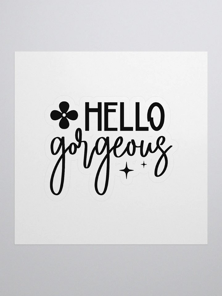 HELLO Gorgeous Kiss Cut Stickers product image (1)