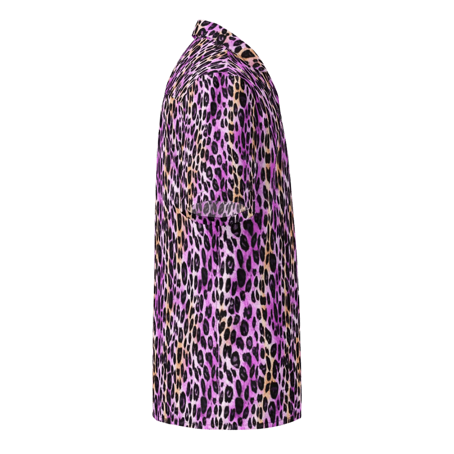 Purple Beige Leopard Hawaiian Shirt product image (4)