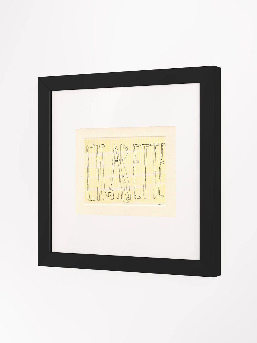 Cigarette Panel Card Print Framed product image (1)