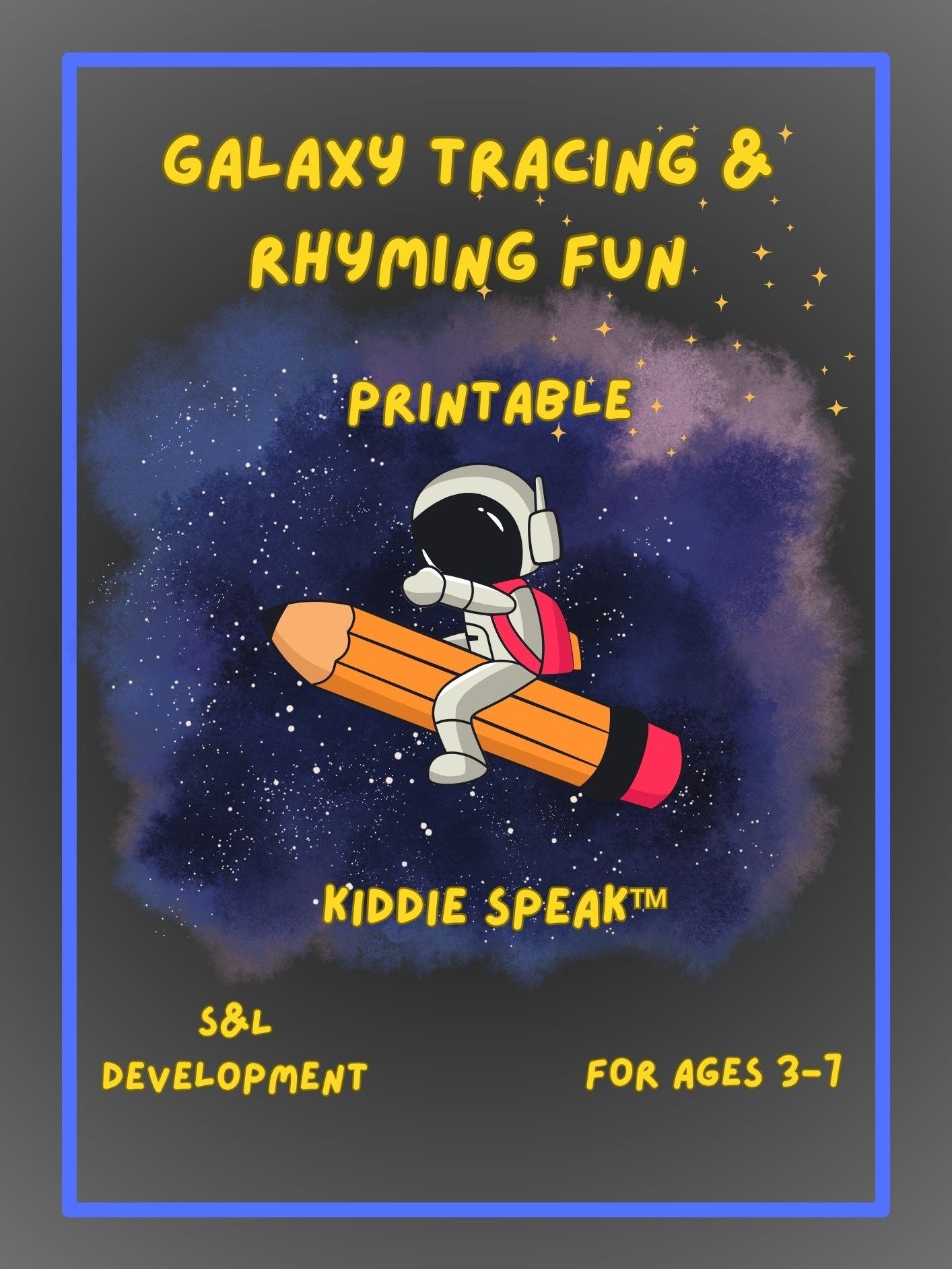 Galaxy Tracing & Rhyming Fun Worksheets product image (1)