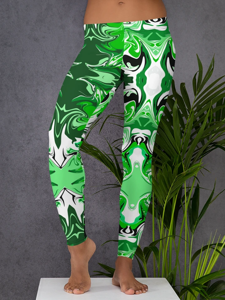 Green Swirl Leggings product image (1)