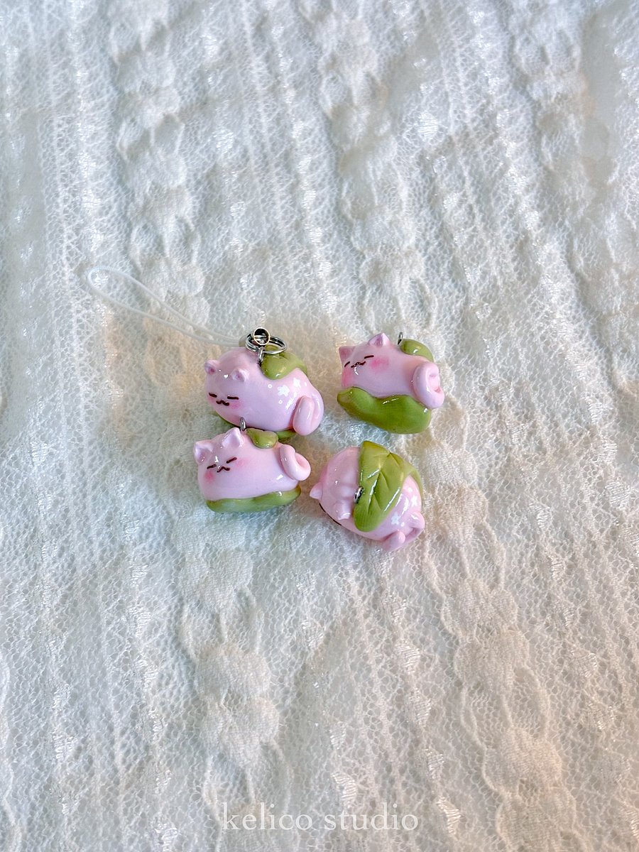 sakura meowchi • clay charm product image (4)