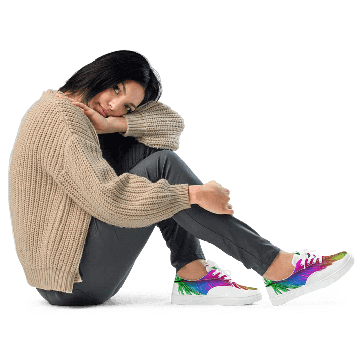 Tropical Feather - Women's Lace-Up Canvas product image (1)