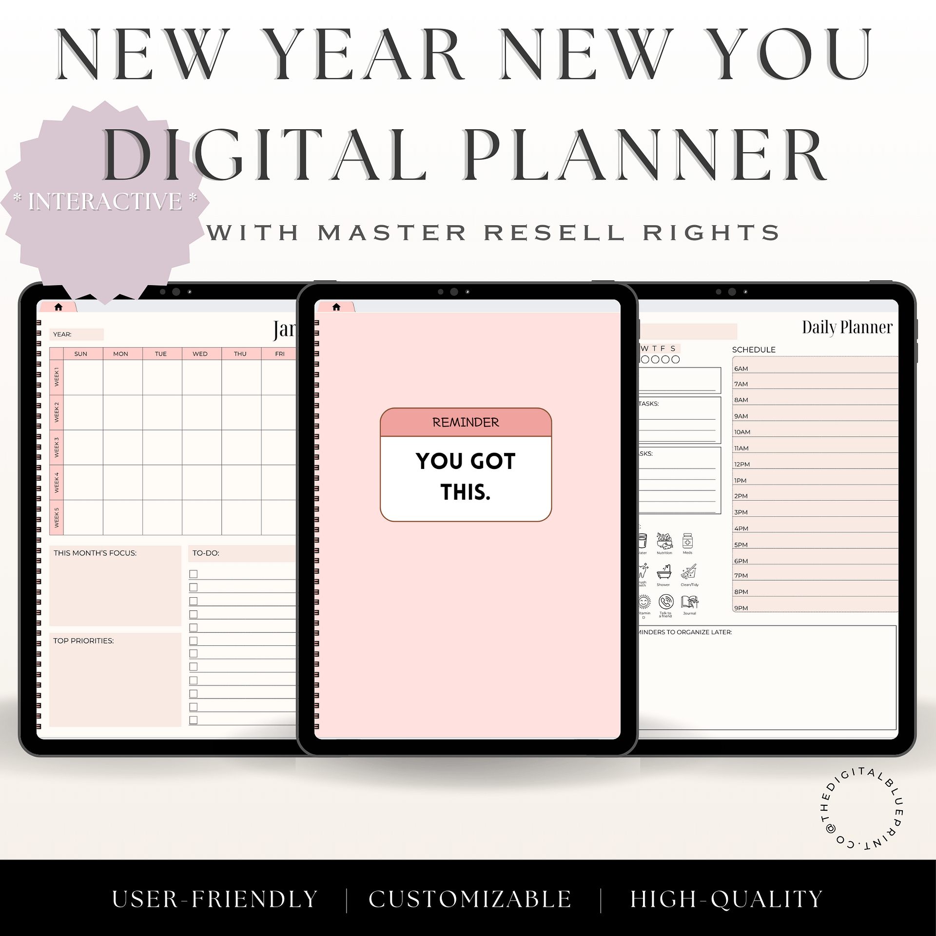 New Year New You Digital Planner product image (1)