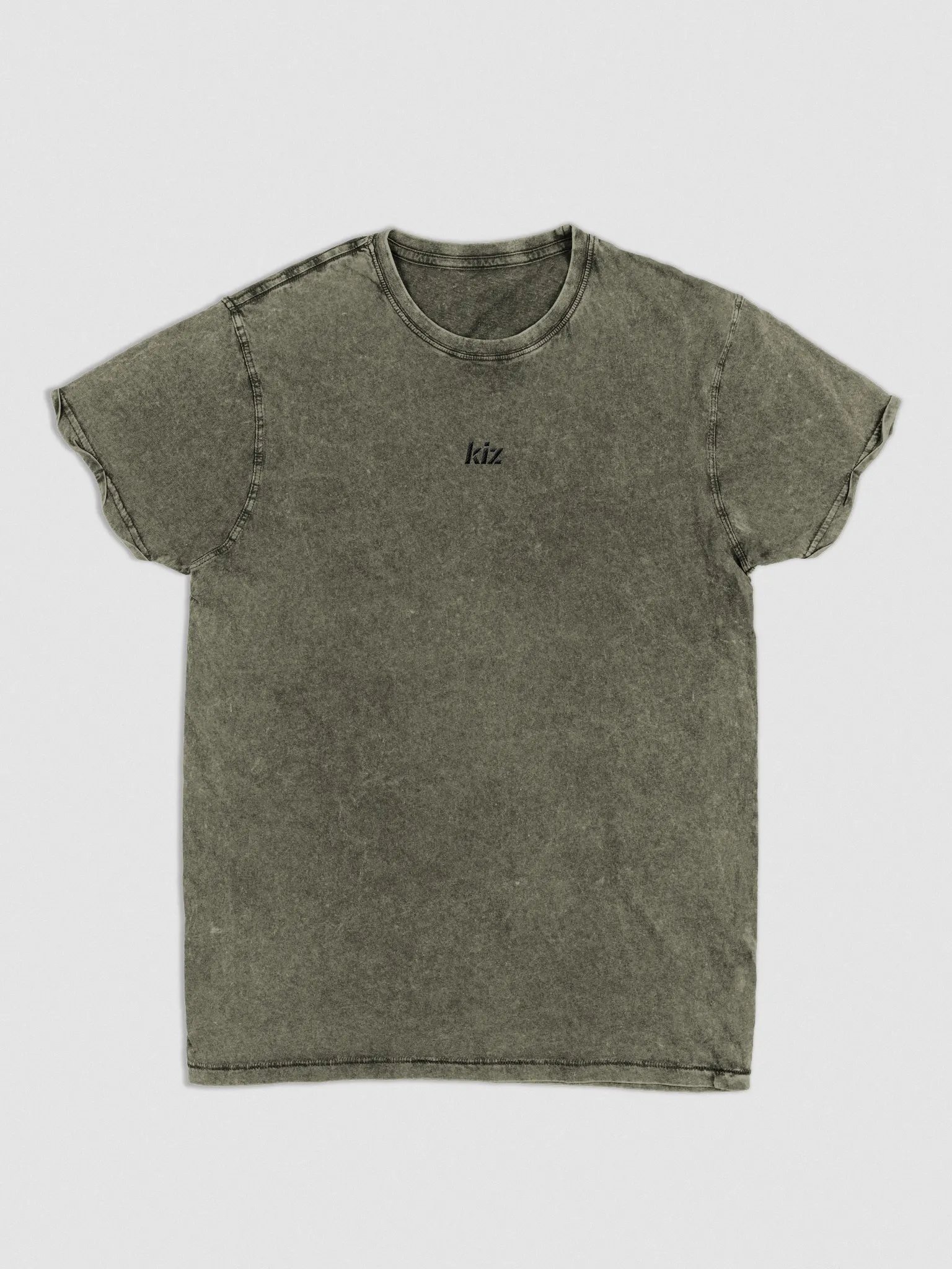 KIZ - EMBROIDERY - DENIM TEE - ARMY GREEN product image (3)