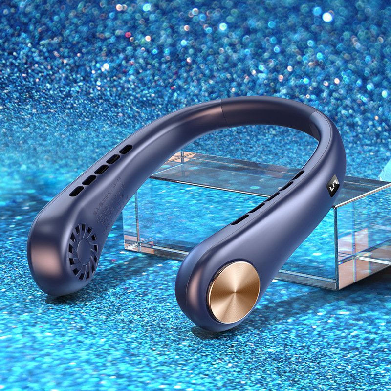 Neck Fan Mini Portable Bladeless Hanging Neck Rechargeable Air Cooler Summer Sports Fans product image (7)