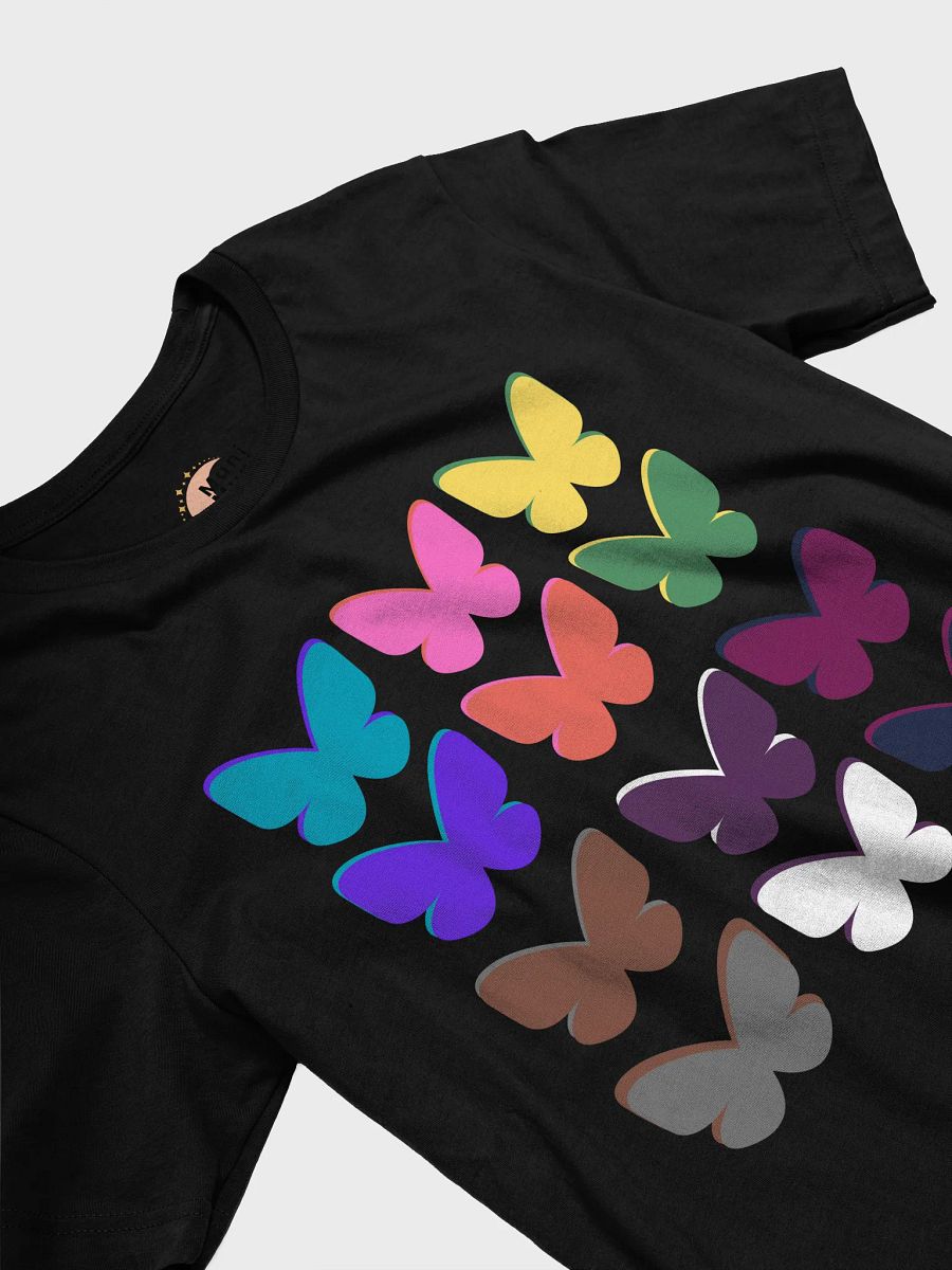 Minimalist Butterfly Grid Tee - Modern Aesthetic Comfort Shirt product image (3)