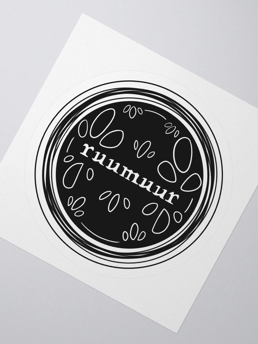 Ruumuur "Timeless" Sticker Logo - Dark Grey product image (2)