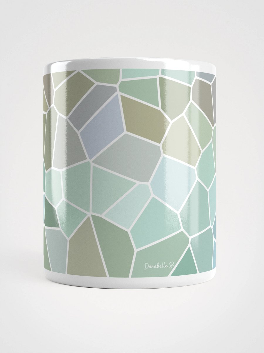 Mug Blanc Mozaïque Serra - Design Géométrique Rétro Chic - Cadeau Déco product image (5)