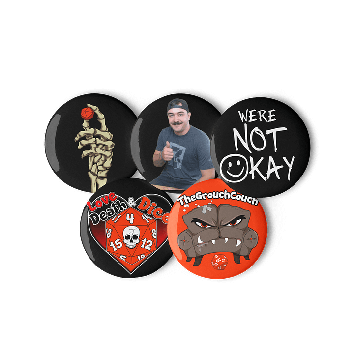 The Grouch Couch Pin Set Vol. 2 – Emotionally Chaotic Collection product image (3)