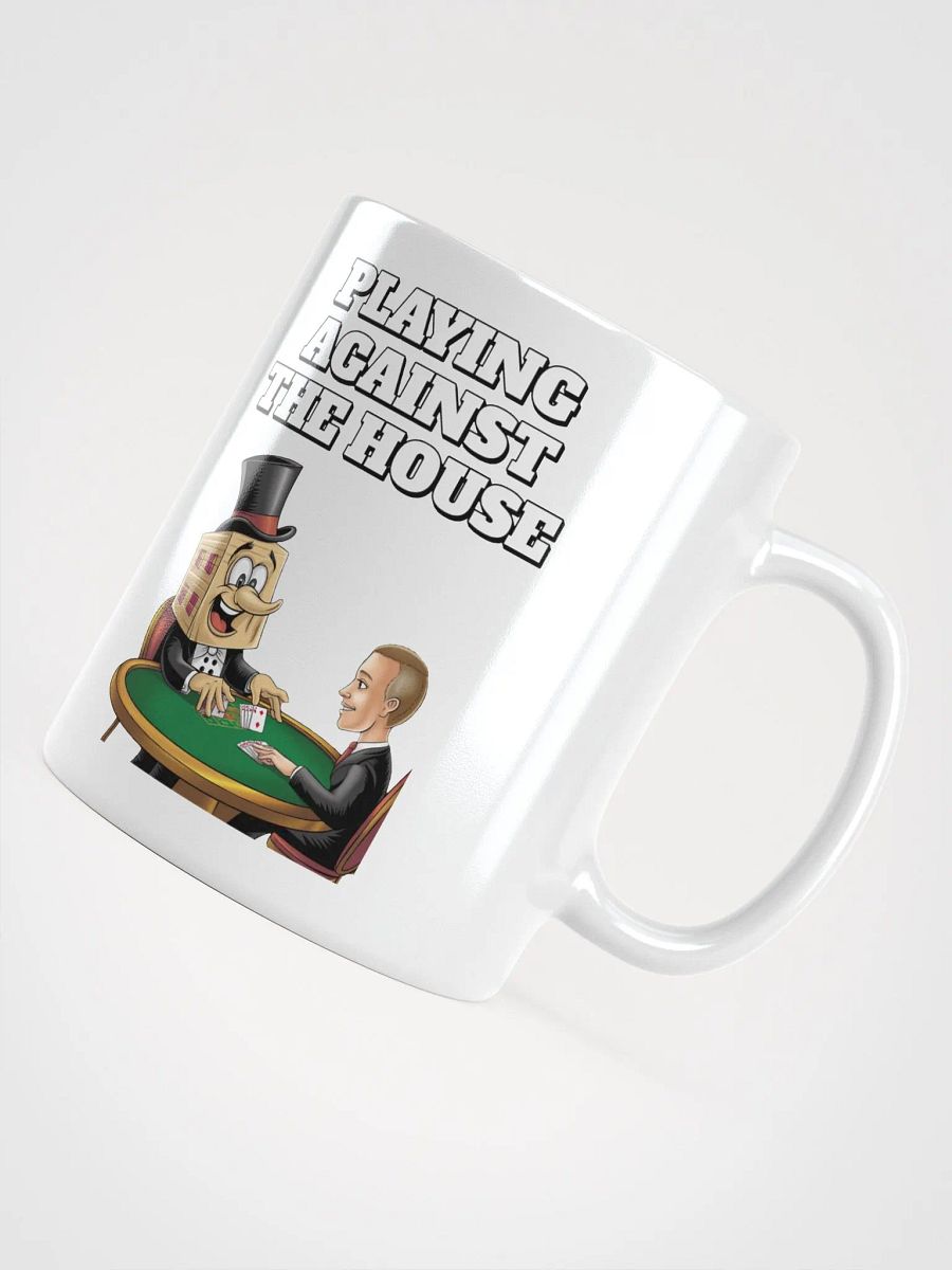 Playing Against The House - Funny Wordplay White Coffee Mug product image (5)