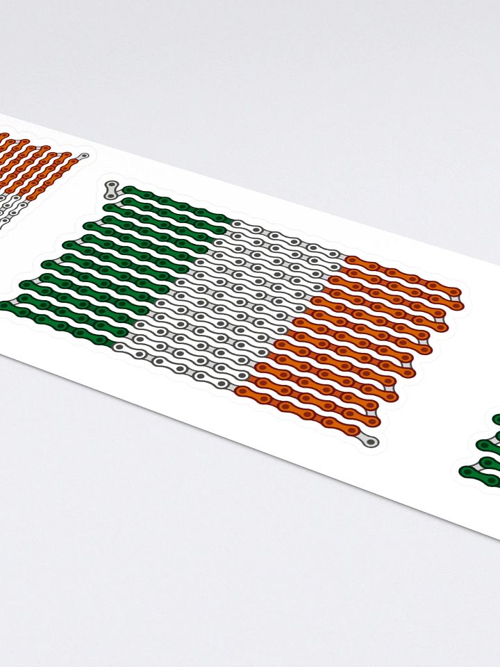 Ireland Bike Chain Flag Stickers, Mixed Size 4 Pack product image (2)