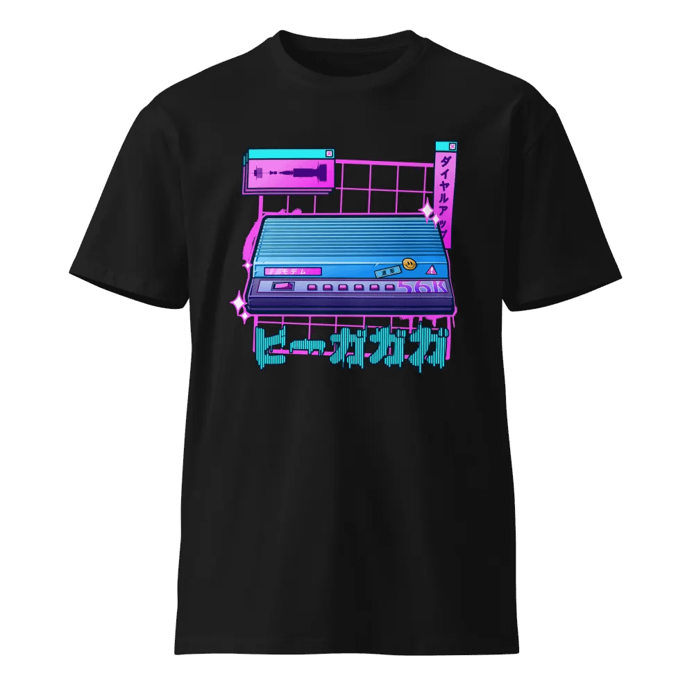 Natsukashii Dial-up Sound Premium Crew Neck T-Shirt product image (1)