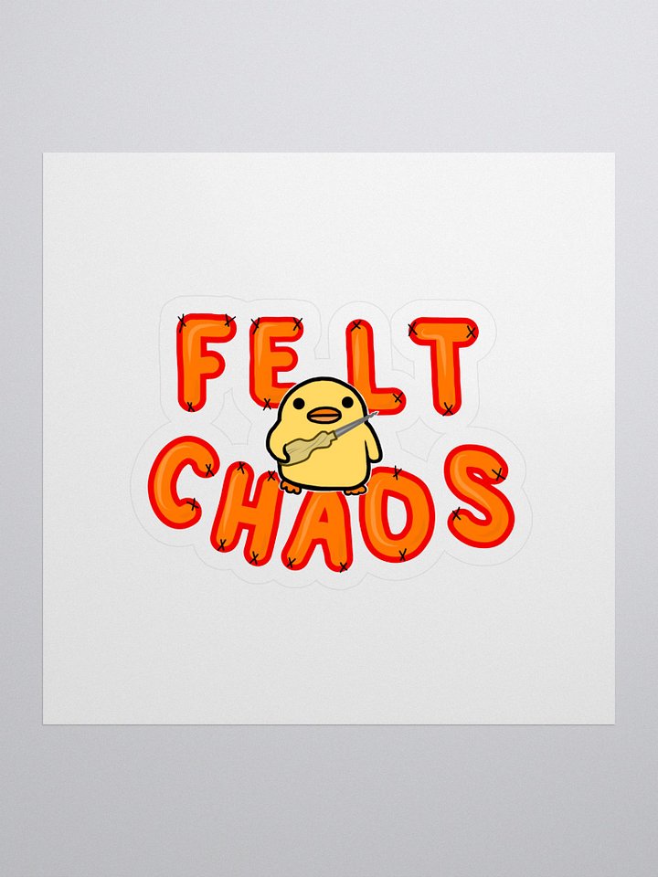 Stabby Duck Felt Chaos Sticker (Camp Chaos Exclusive!) product image (1)