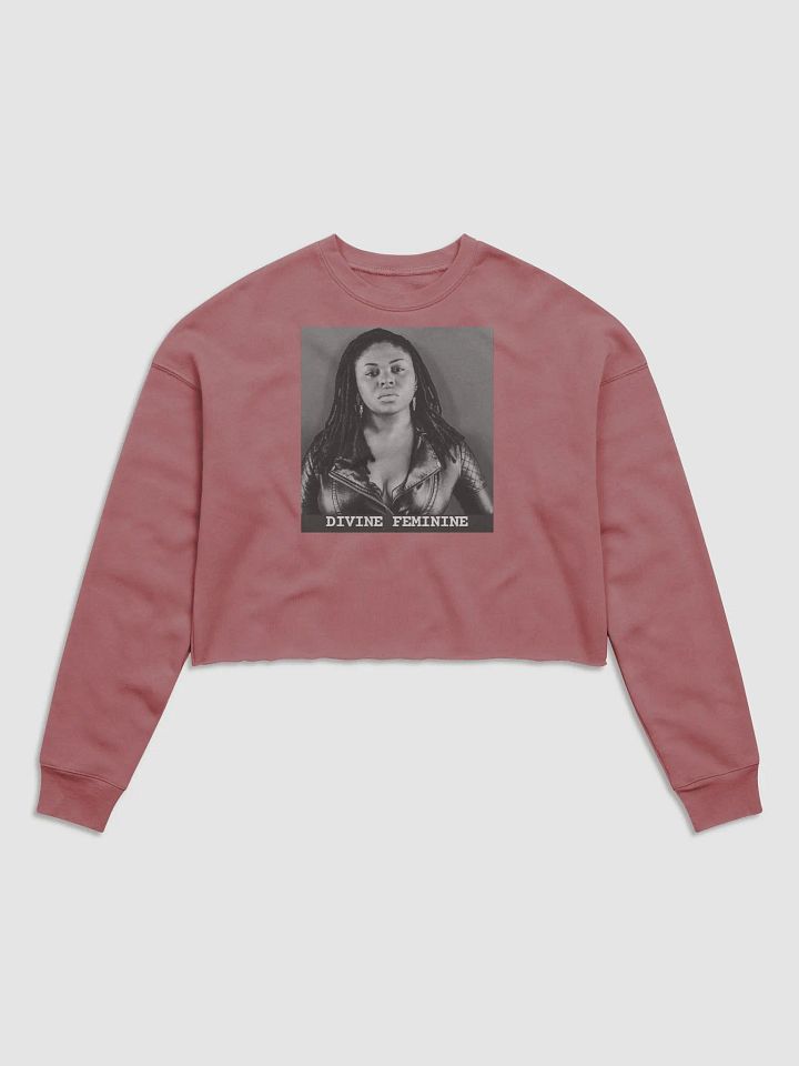 Diving Feminine Crop Top Sweatshirt Muave product image (1)