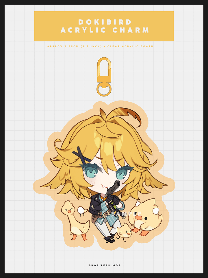 Dokibird Acrylic Charm product image (1)