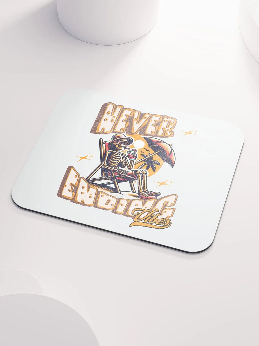 Never Ending Vibes Skeleton Tropical Mouse Pad product image (3)