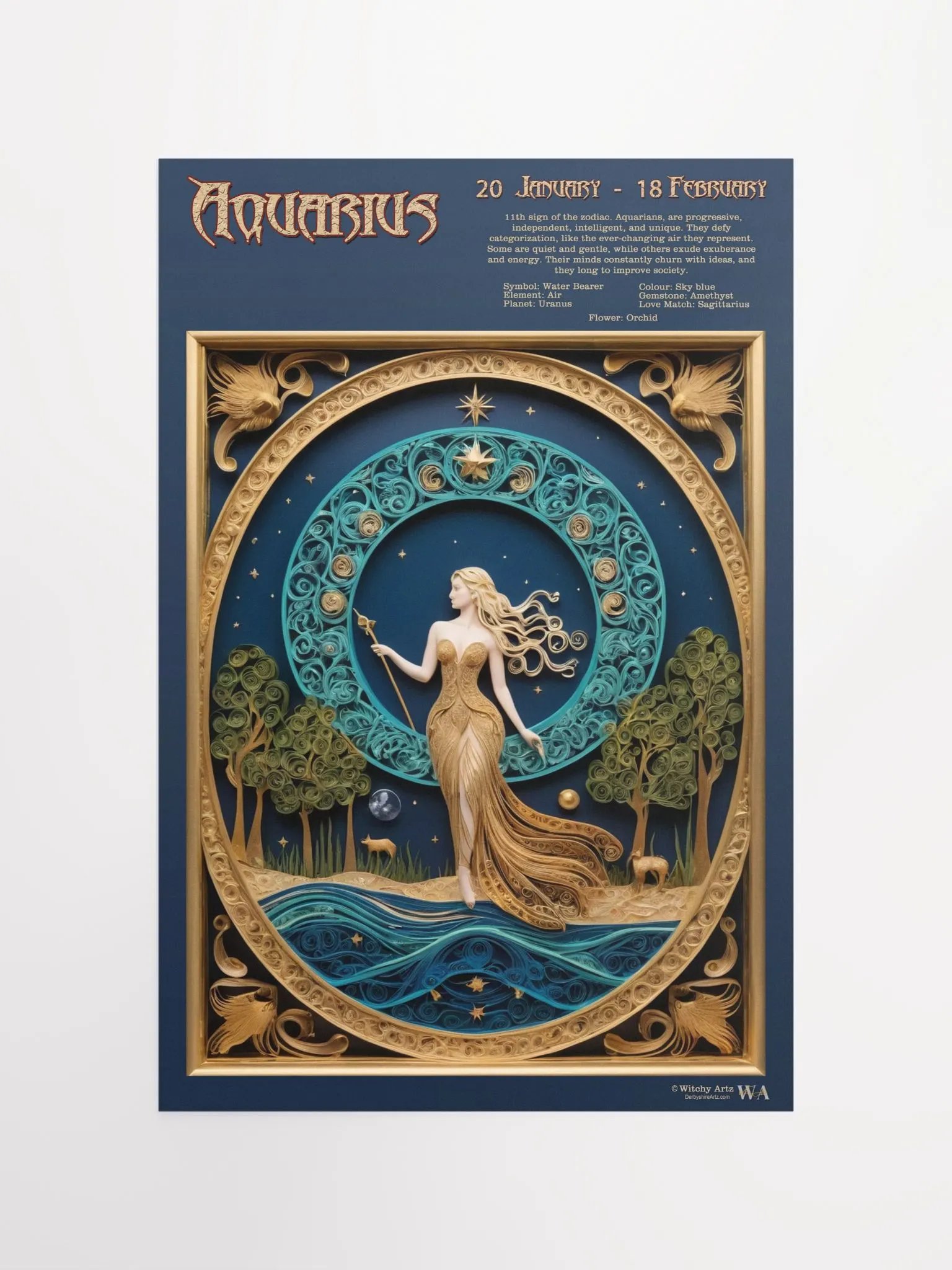 Western Zodiac Poster - AQUARIUS product image (4)