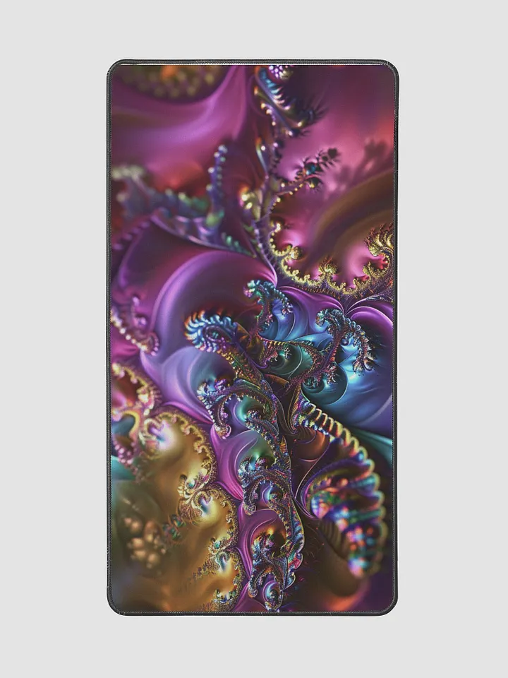 Jewel-Toned Fractal Desk Mat - Stunning & Functional product image (2)