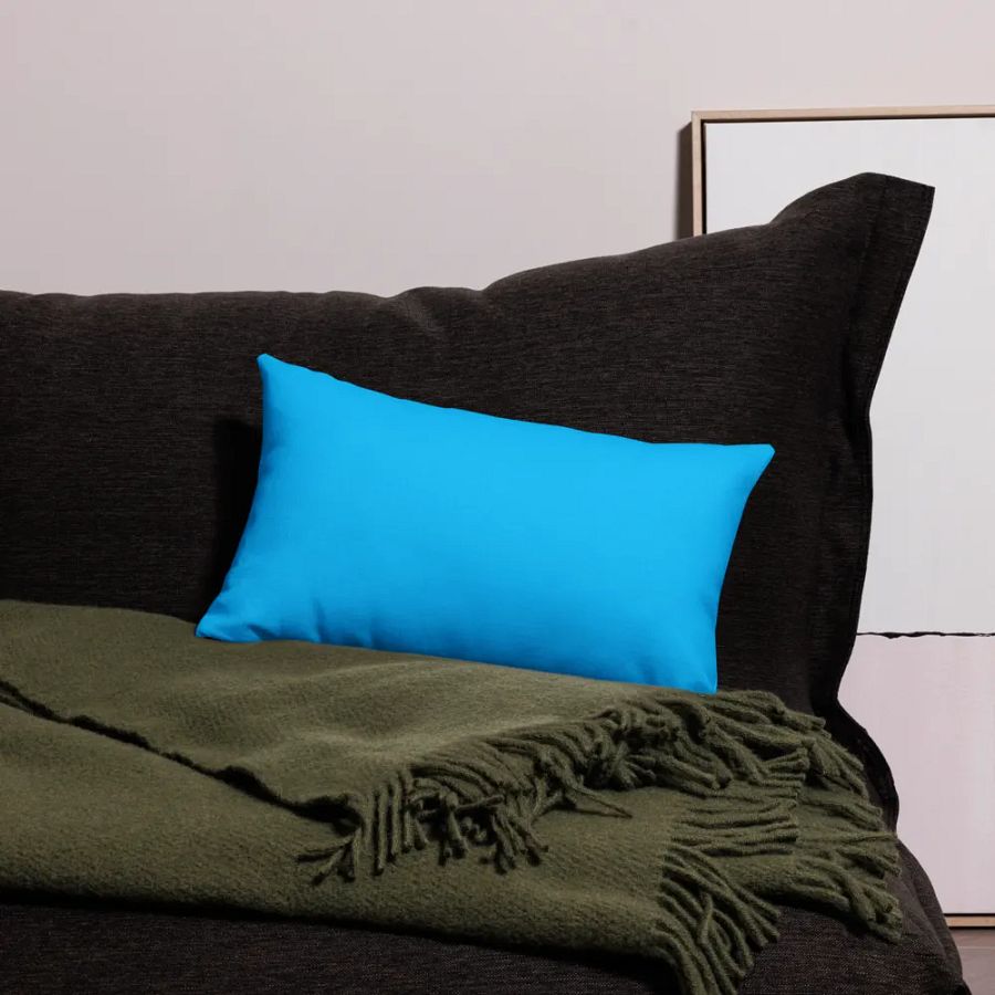 Blue Color Block Pillow Case product image (4)