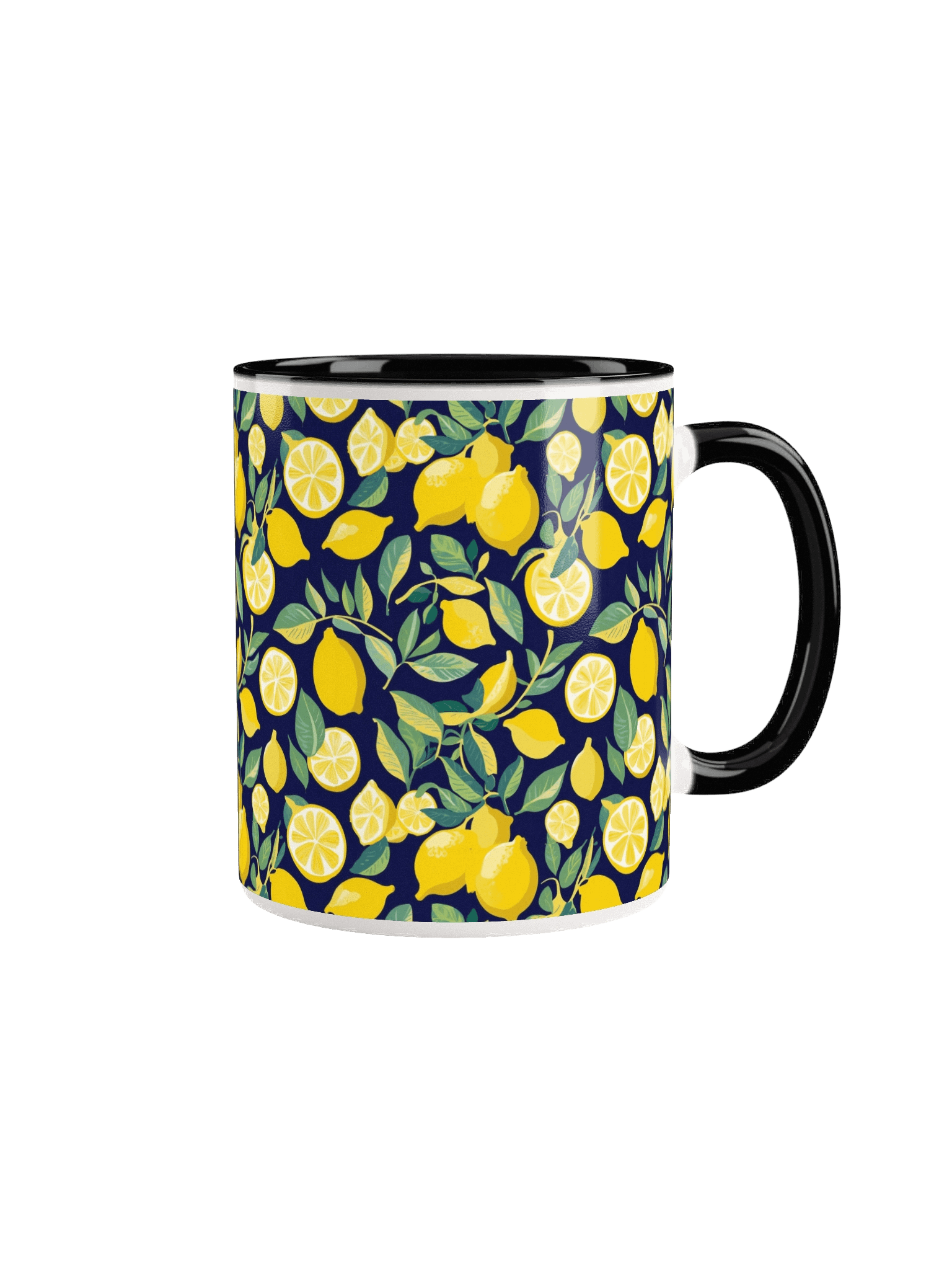 Vibrant Inner Colors Ceramic Mug-Lemons product image (1)